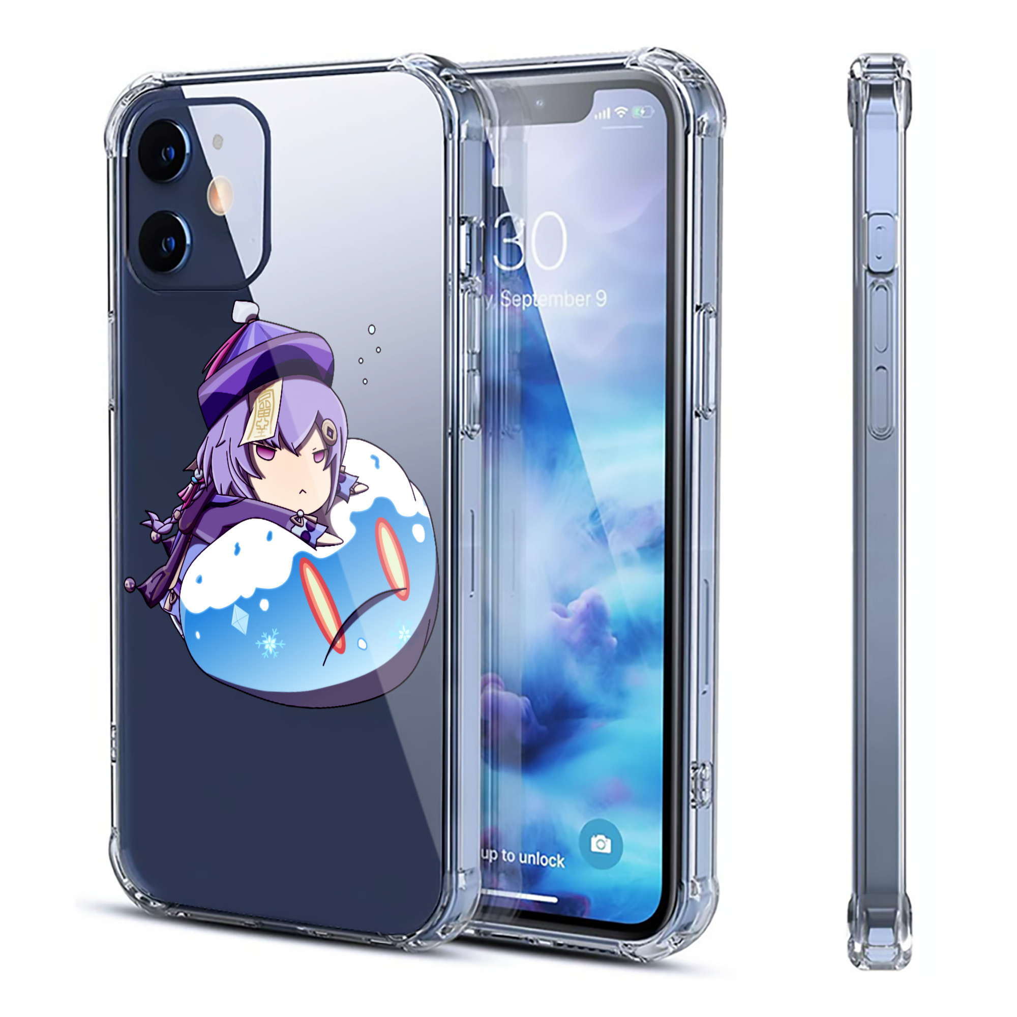 げんし神 七七 なな  genshin Nana 【iPhone 12シリーズ対応】透明スマホケース（クリアソフトケース）